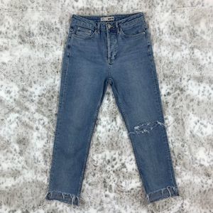 Topshop Moto High Waist Fly Button Jeans Sz 28